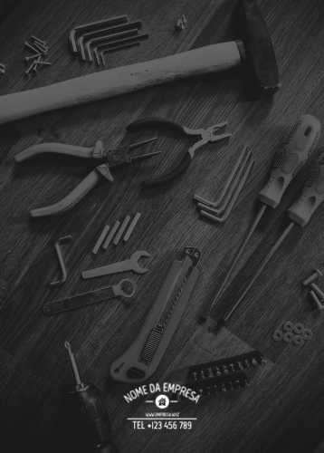 Layout Serviços de manutenção Contracapa