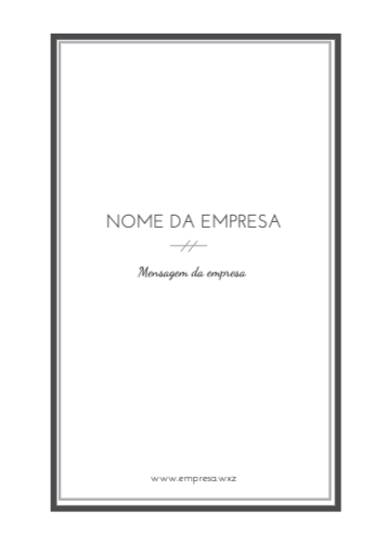 Layout simples Contracapa