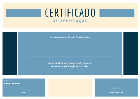 Certificado de Apreciação