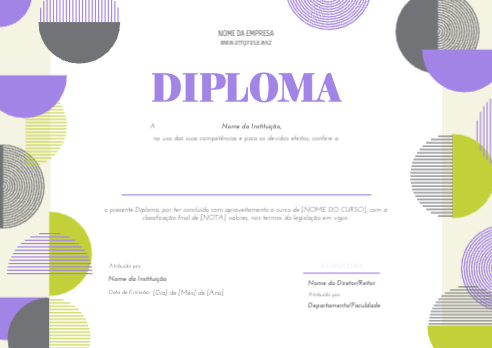 Diploma Académico / Profissional