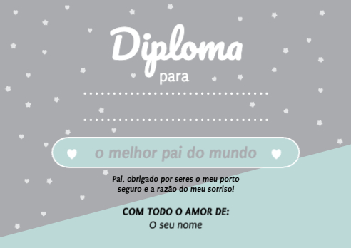 Diploma de Melhor Pai