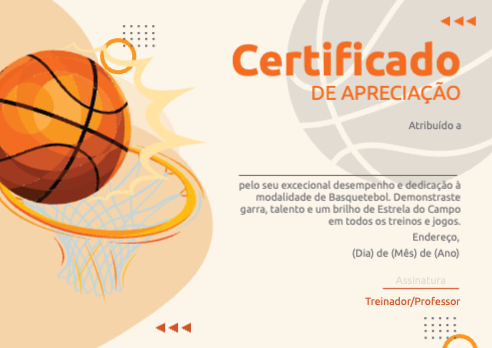 Certificado de Atleta Exemplar