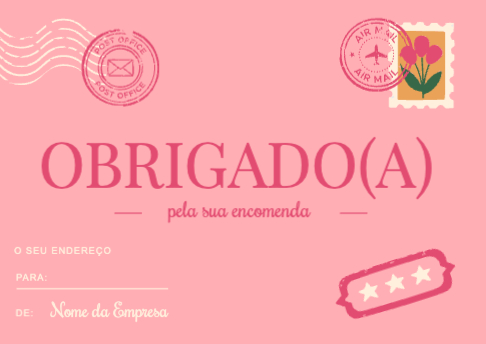 Agradecimento Frente
