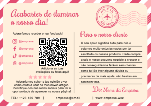 Agradecimento Verso