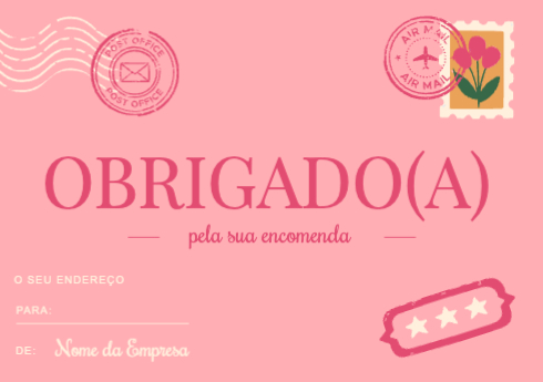 Agradecimento Frente