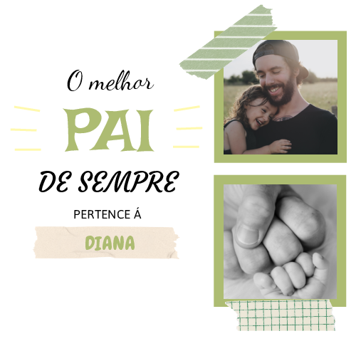 Feliz dia do Pai 230 x 220 mm