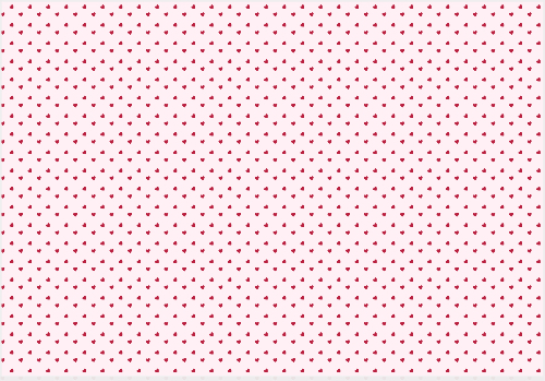 Padrão com corações Frente