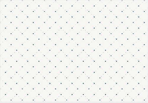 Padrão com corações azuis Frente