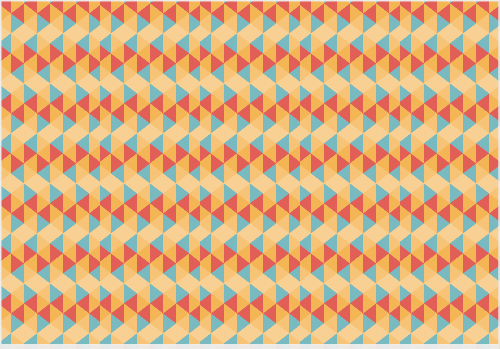 Padrão com triângulos Frente