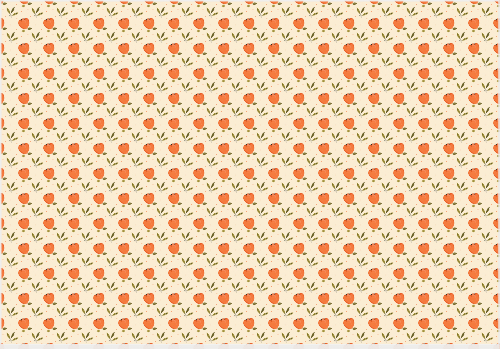 Padrão com tulipas Frente