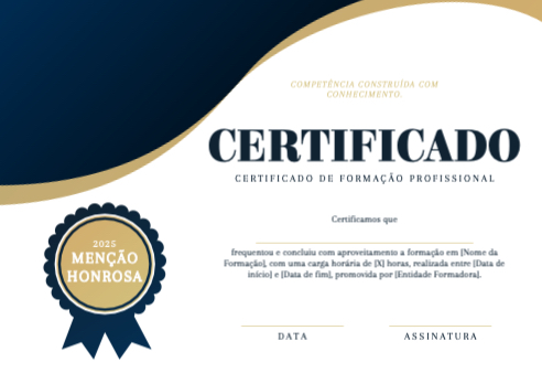 Certificado de Formação Profissional