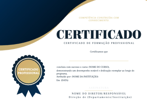 Certificado de Formação Profissional