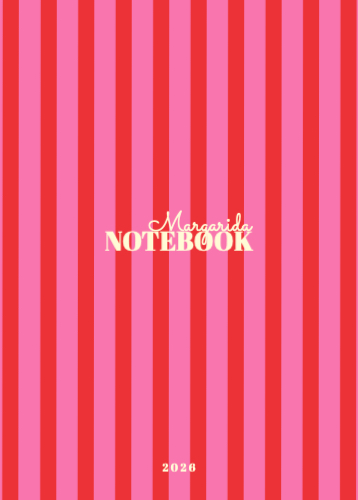 Caderno de Notas com Riscas Capa