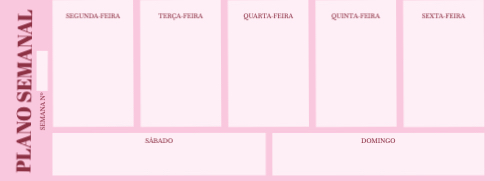 Plano Semanal Frente