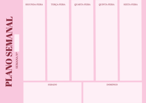 Plano Semanal Frente