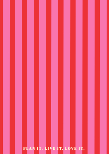 Caderno de Notas com Riscas Contracapa