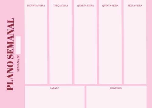 Plano Semanal Frente