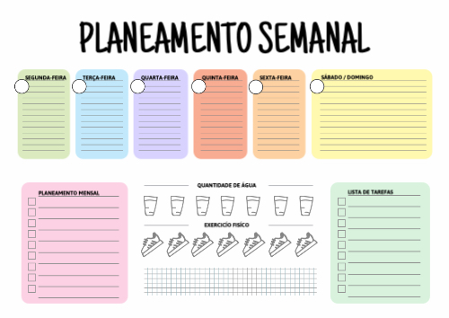 Planeamento Semanal Frente