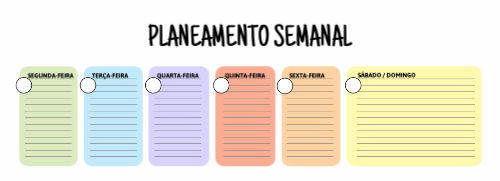 Planeamento Semanal Frente