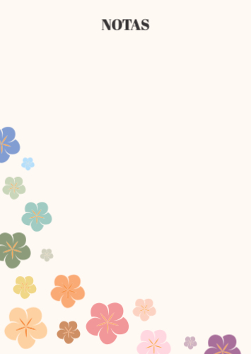 Notas com Flores Frente