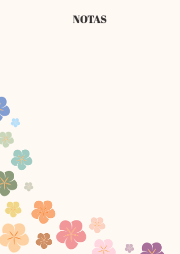 Notas com Flores Frente