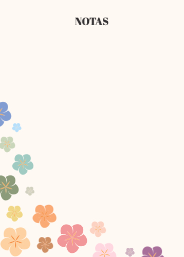 Notas com Flores Frente