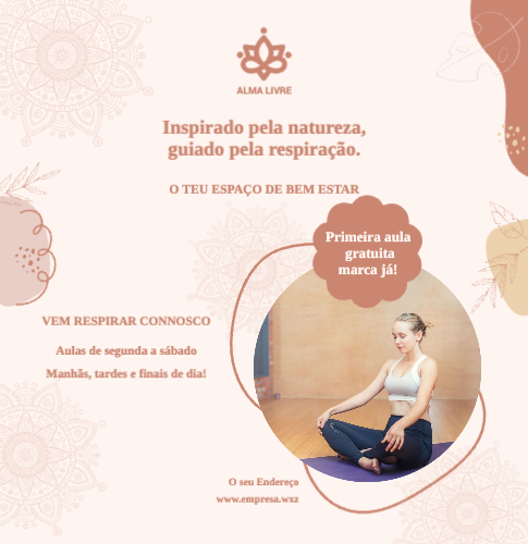 Aula de yoga Frente