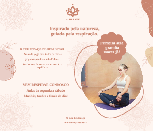 Aula de yoga Frente
