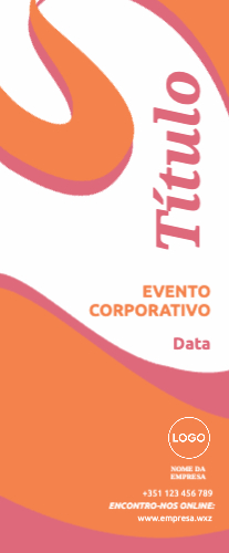 Design com estilo cursivo Frente