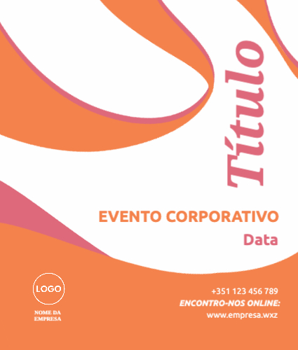 Design com estilo cursivo Frente