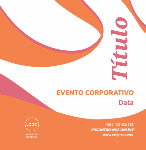 Design com estilo cursivo Frente