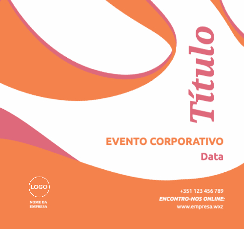 Design com estilo cursivo Frente