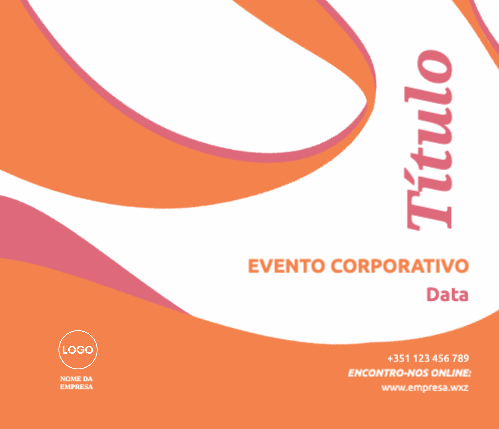 Design com estilo cursivo Frente