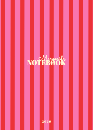 Caderno de Notas com Riscas Capa