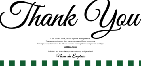 Agradecimento Frente