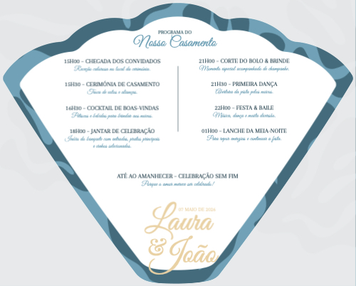 Casamento com Programa Verso