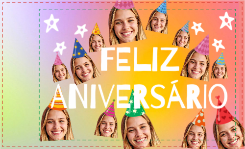 Aniversário Engraçado Frente