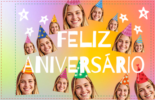 Aniversário Engraçado Frente