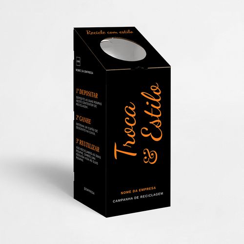 Campanha de reciclagem de roupa