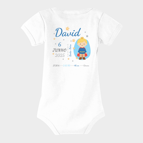 Body de nascimento - Menino