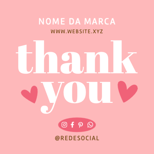 Agradecimento Frente