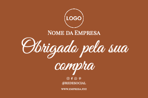 Agradecimento Frente