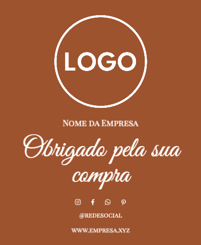 Agradecimento Frente