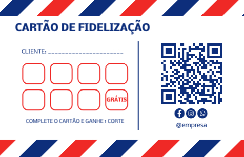 Riscas azuis e vermelhas