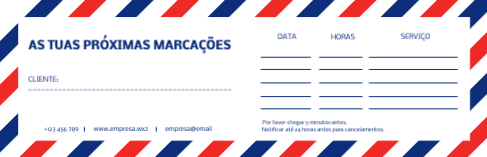 Riscas azuis e vermelhas Interior