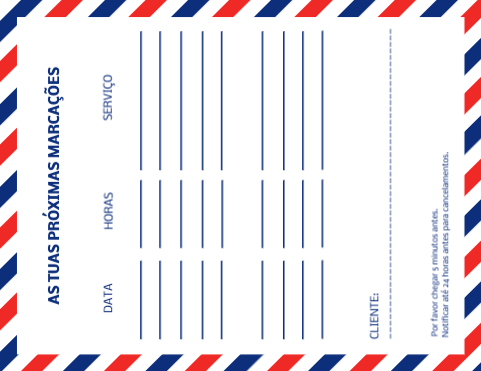 Riscas azuis e vermelhas Interior