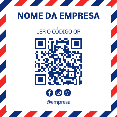 Riscas azuis e vermelhas Frente