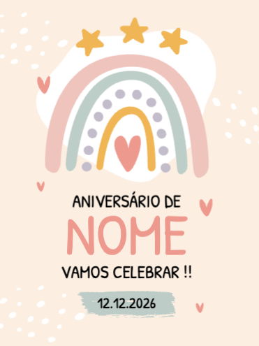 Layout Aniversário Frente