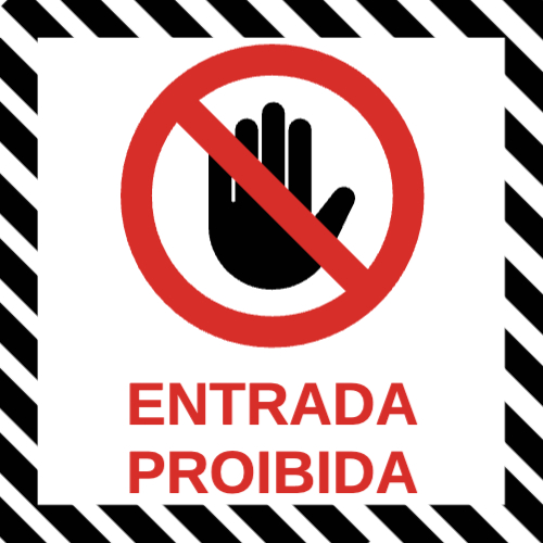 Sinalética: Proibição Verso