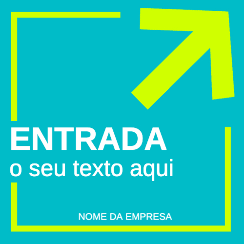 Sinalética: Entrada Frente